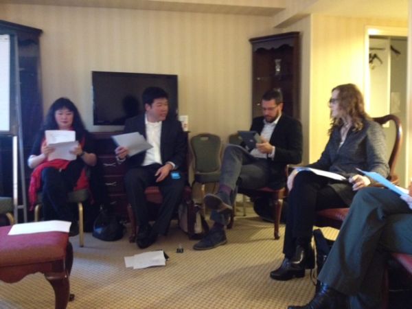 from left to right: Wu Han, Ed Yim, Jacob Yarrow and Valerie Guy